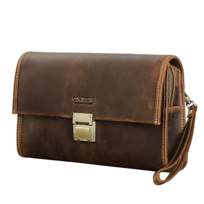 Pochette Homme Cuir Vintage