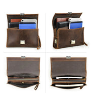 Pochette Homme Cuir Vintage compartiments