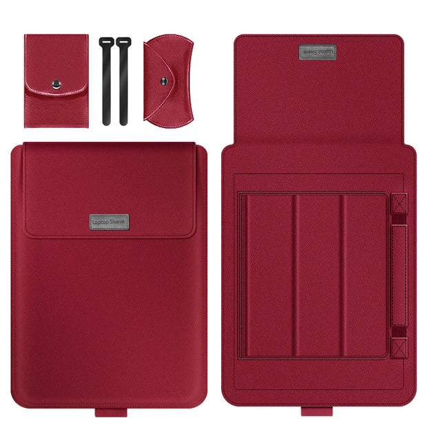 Pochette ordinateur -V rouge