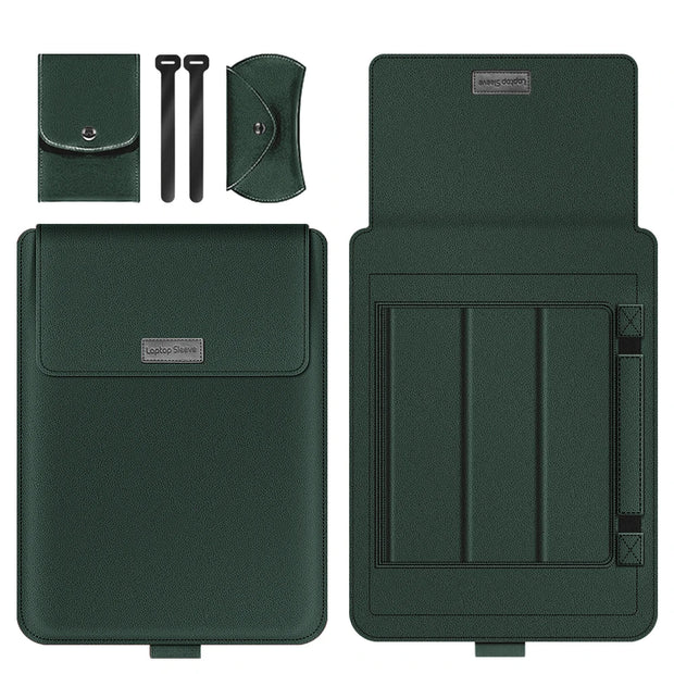 Pochette ordinateur -V vert