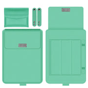 Pochette ordinateur -V vert clair