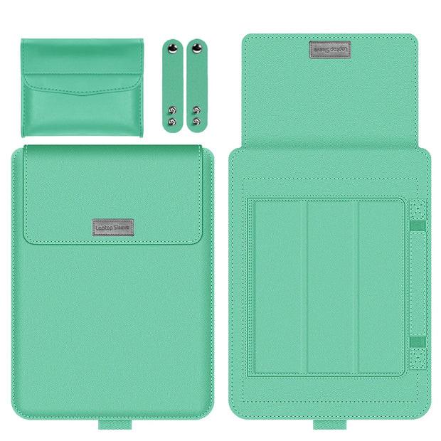 Pochette ordinateur -V vert clair