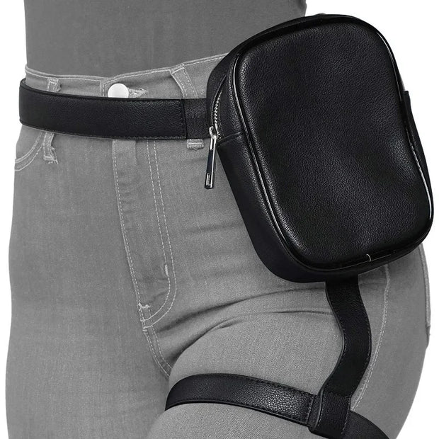 Sac Banane Femme Jambe Retro -I noir