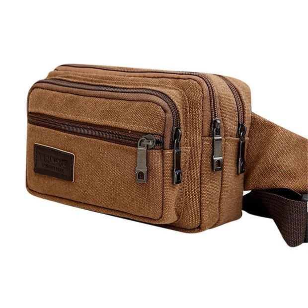 Sac Banane Homme Casual -III marron