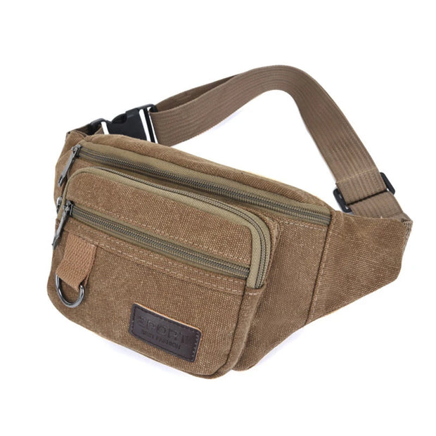 Sac Banane Homme Casual -II marron