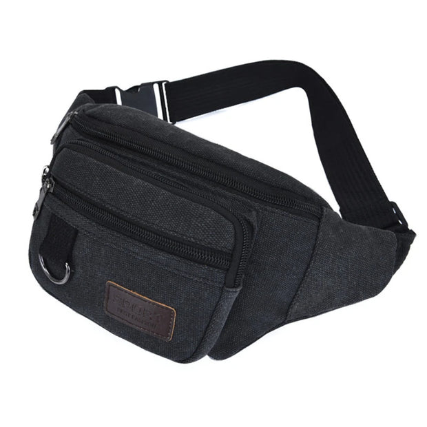 Sac Banane Homme Casual -II noir