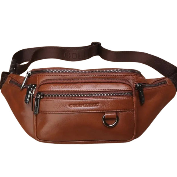 Sac Banane Homme Gentle -II marron