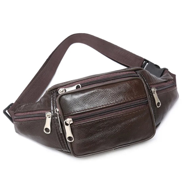 Sac Banane Homme Gentle -I brun foncé