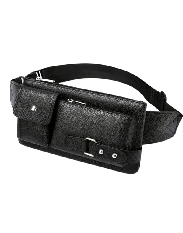 Sac Banane Homme Business Noir