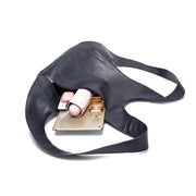 Sac à Dos Homme Gilet Cuir bleu marin