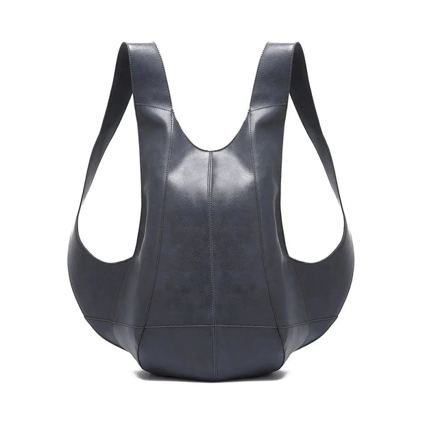 Sac à Dos Homme Gilet Cuir gris