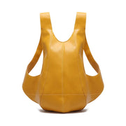 Sac à Dos Homme Gilet Cuir jaune