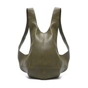 Sac à Dos Homme Gilet Cuir vert