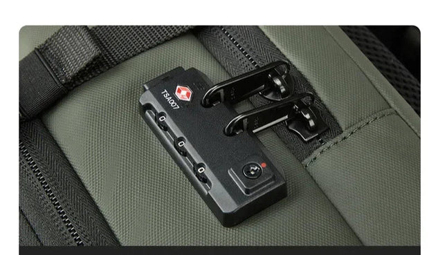 Sac à Dos Unisexe Professionnel de Voyage Compressible -II / Port  USB / Pompe Électrique cadenas