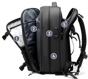 Sac à Dos Unisexe Professionnel de Voyage Compressible -II / Port  USB / Pompe Électrique compartiments