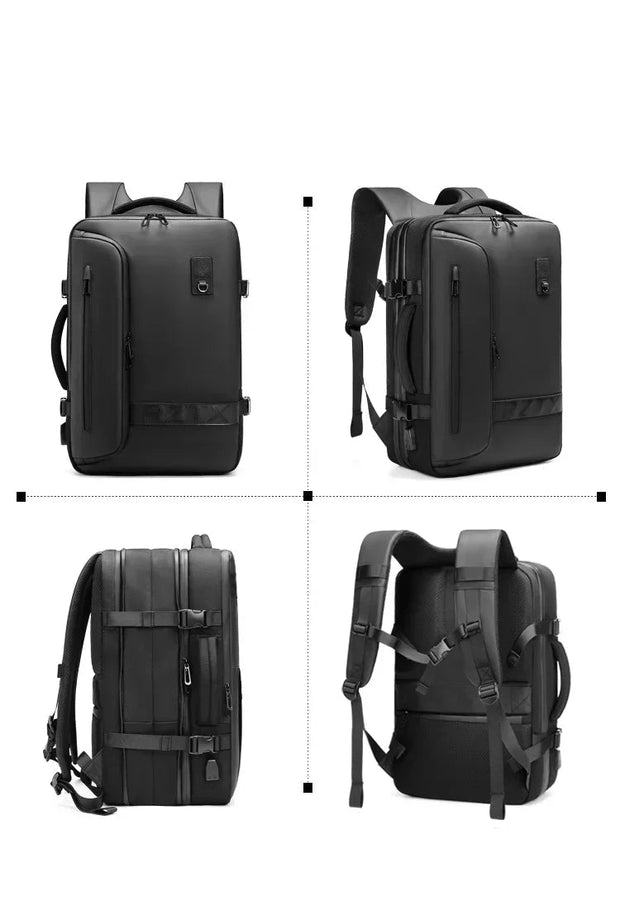 Sac à Dos Unisexe Professionnel de Voyage Compressible -II / Port  USB / Pompe Électrique display