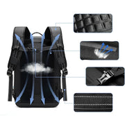 Sac à Dos Unisexe Professionnel de Voyage Compressible -II / Port  USB / Pompe Électrique respirant