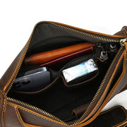 Sac a Bandouliere Business Homme Cuir Veritable Haut de Gamme compartiments
