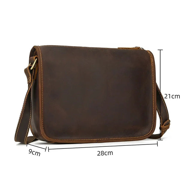 Sac a Bandouliere Business Homme Cuir Veritable Haut de Gamme dimension