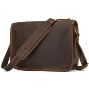 Sac a Bandouliere Business Homme Cuir Veritable Haut de Gamme marron