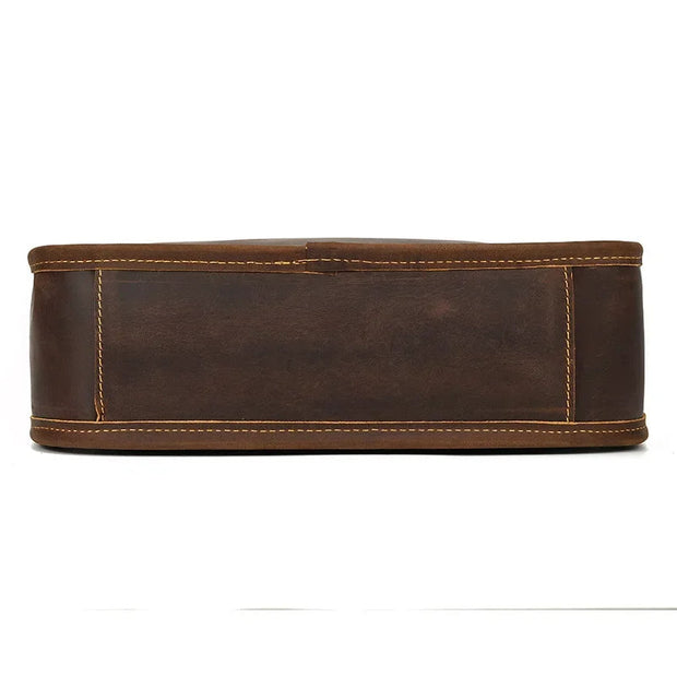 Sac a Bandouliere Business Homme Cuir Veritable Haut de Gamme vue de dessous