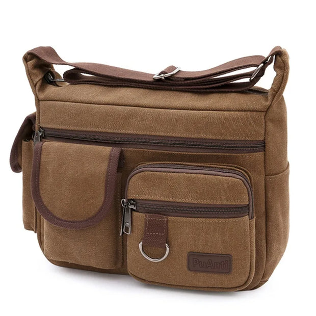 Sac à Bandoulière Homme Vintage -I marron