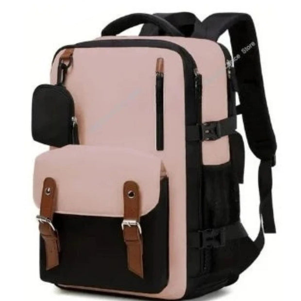 Sac a Dos Unisexe Casual -I noir/rose