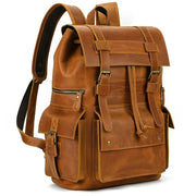 Sac a Dos Unisexe Cuir Vintage marron