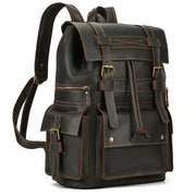 Sac a Dos Unisexe Cuir Vintage noir