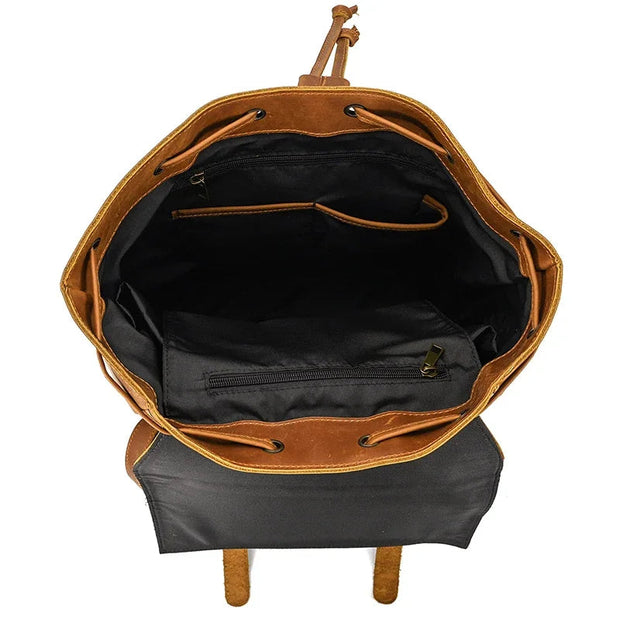 Sac a Dos Unisexe Cuir Vintage rangement