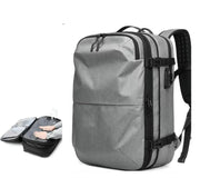 Sac a Dos Unisexe Professionnel de Voyage Compressible argent