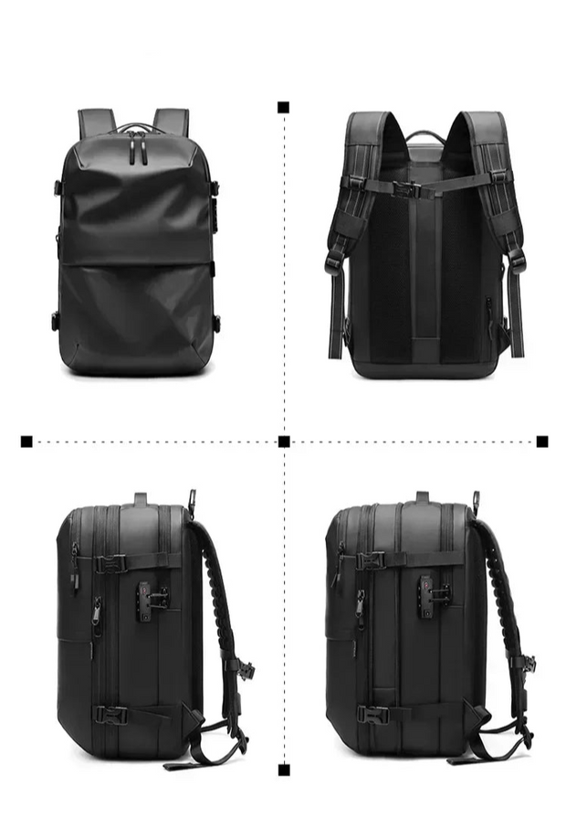 Sac a Dos Unisexe Professionnel de Voyage Compressible display