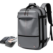 Sac a Dos Unisexe Professionnel de Voyage Compressible gris
