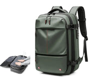 Sac a Dos Unisexe Professionnel de Voyage Compressible vert