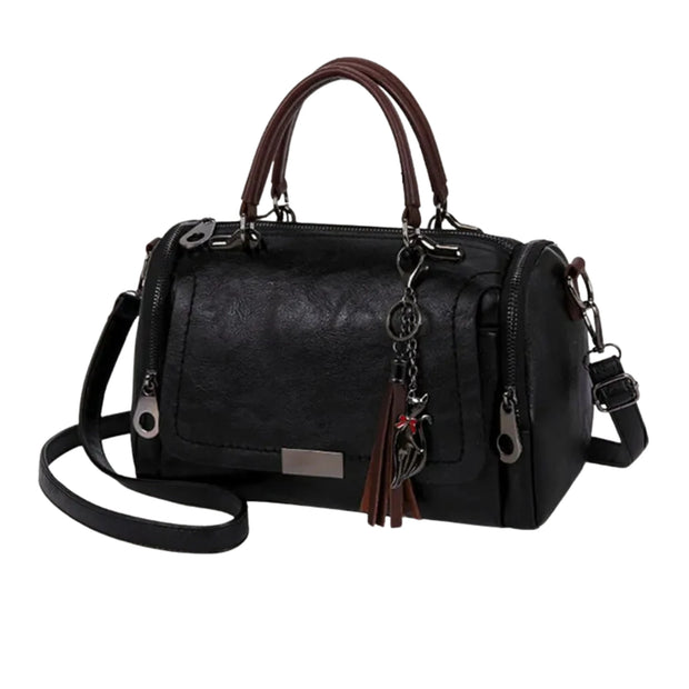 Sac a Main Leather -I noir