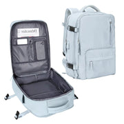 Sac a dos Unisexe Professionnel de Voyage / Port USB bleu ciel
