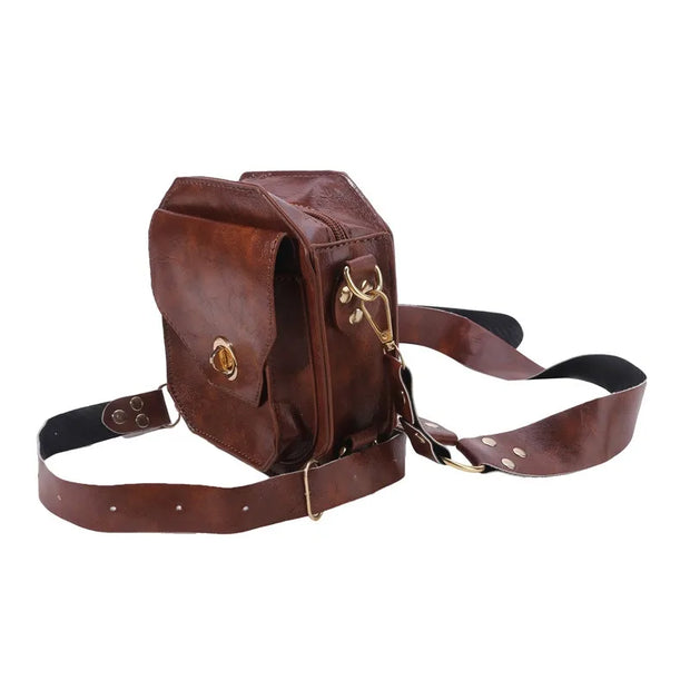 Sac de Jambe Femme Retro -III brun