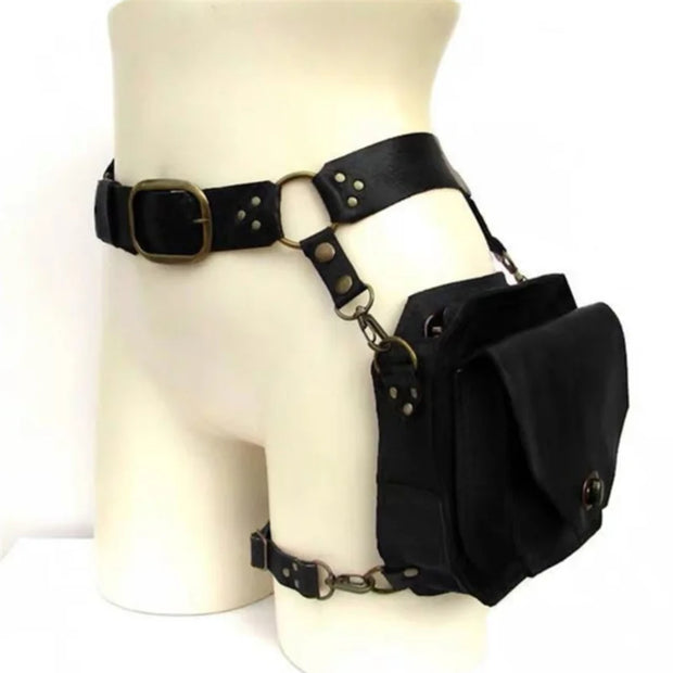Sac de Jambe Femme Retro -III essais noir